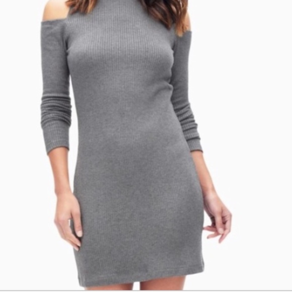 Anthropologie Dresses & Skirts - Anthropologie Splendid Cold Shoulder Ribbed Dress